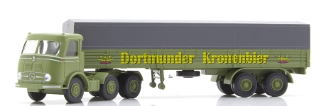 Wiking 051457 - H0 - Pritschensattelzug LPS333 Dortmunder Kronenbier
